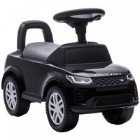 Qaba Ride on Push Car, Licensed Land Rover Sliding Walking Car Foot to Floor with Anti-Tip Device, Under-Seat Storage, Horn, Engine Sounds for Toddlers 18-36 Months, Black