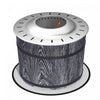 Outsunny Smokeless Fire Pit With Mat, 20\" Firepit, Magnesium Oxide, Black