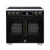 Forno Maximus 36 Inch Induction Range Black, 5.36 cu.ft - FFSIN0932-36BLK Electric Range