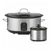 Kenmore Programmable 7 qt Slow Cooker & Dipper Black/Silver | Kenmore programmable 7 qt mijoteuse et chauffe-sauce, noir et argent