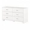Fusion 6-drawer Dresser - Pure White