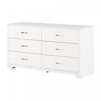 Fusion 6-drawer Dresser - Pure White 