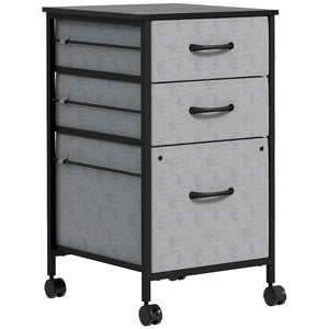 Vinsetto Mobile File Cabinet With Drawers, Hanging Bars For Letter