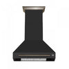 Forno Aria 30 Inch Wall-Mounted Range Hood, Black- FRHWM5095-30BLK | Hotte de cuisiniere murale Aria de 30 po, noir- FRHWM5095-30BLK
