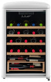 iio 30-Bottle Freestanding Retro Wine Cooler - IFF2-WS30-WH-V