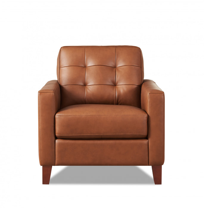 Hydeline Aiden Leather Chair - Brown