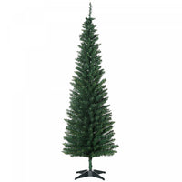 Homcom 6ft Pencil Artificial Christmas Tree With 390 Branches