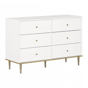 Dylane 6-Drawer Dresser - Pure White