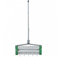 Outsunny Manual Lawn Aerator with Adjustable Handle, Aerator Lawn Tool for Soil Aeration, Grass Aerator for Lawn, Yard, Garden