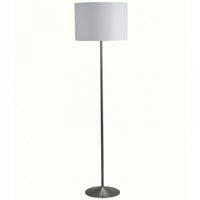 Metal Floor Lamp - Brushed Steel