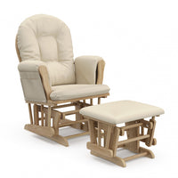 Storkcraft Hoop Glider and Ottoman - Natural/Beige Chair