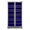 Forno Vernazza 40"Side-by-Side Dual Zone Wine Cellar, 25.07 cu.ft Capacity, Stainless Steel- FWCDR6642-40S | Cave a vin Vernazza de 40" cote a cote a double zone, capacite de 25,07 pi³, en acier inoxydable-FWCDR6642-40S