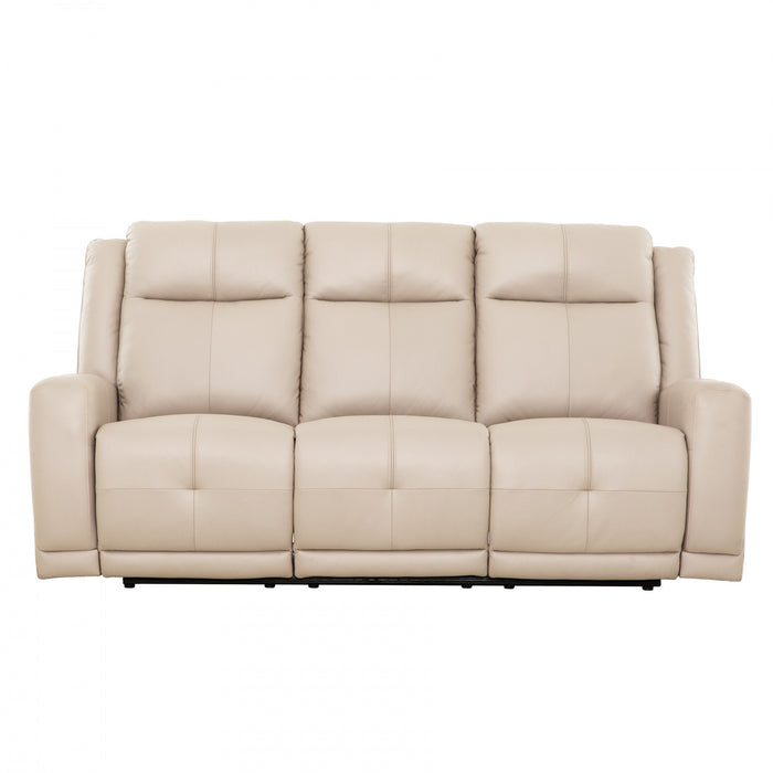 Hollis 78 in. Upholstered Reclining Condo Sofa - Taupe