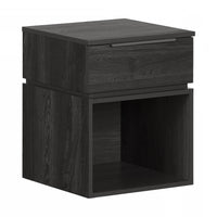 Hourra 1-Drawer Nightstand - Grey Oak