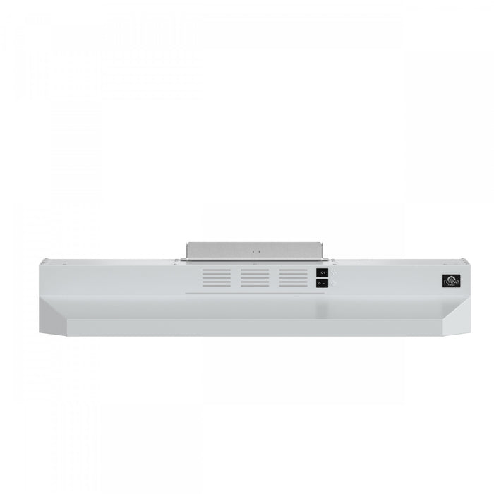 Forno Bari Espresso 30-Inch Under Cabinet Range Hood, White, 600 CFM- FRHUC5255-30WHT