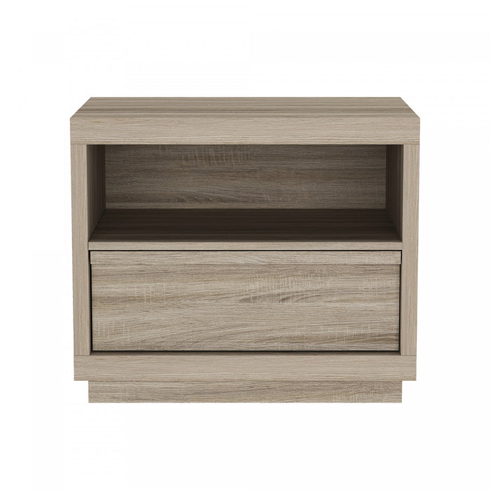 Navis Contemporary 26\" Nightstand in Natural Oak (1-Drawer)