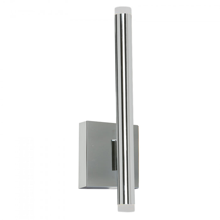Dainolite Wilson Wall Sconce 10w LED Polished Chrome Frosted Acrylic Diffuser Lamp