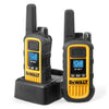 2 Dewalt Dxfrs800 Walkie Talkies - 2 Watt, Heavy Duty, 22 Channel Long Range Two Way Radios