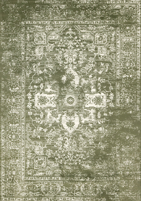 Florence Green White Elegant Classic Rug, 6'7\" x 9'6\" Indoor Area Rug