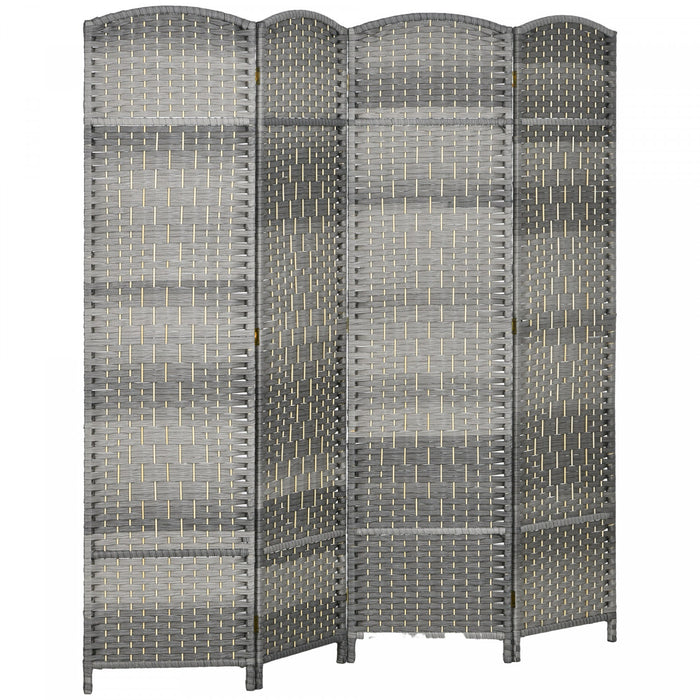 HOMCOM 6 Ft Folding Room Divider, Privacy Screen for Home Office Bedroom