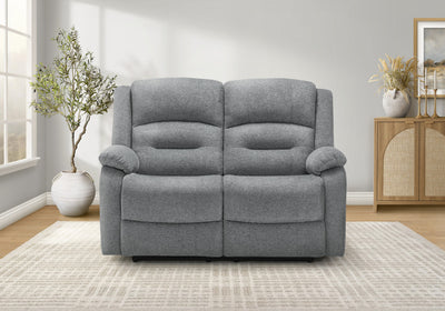 MONARCH SPECIALTIES 2-SEATER POWER RECLINING LOVE SEAT, 57" WIDE, USB PORT INCLUDED, BLUE FABRIC RECLINER | MONARCH SPECIALTIES CAUSEUSE REMBOURRE 2 PLACES INCLINABLE ELECTRIQUE, 57"L, PORT USB INCLUS,TISSU BLEU