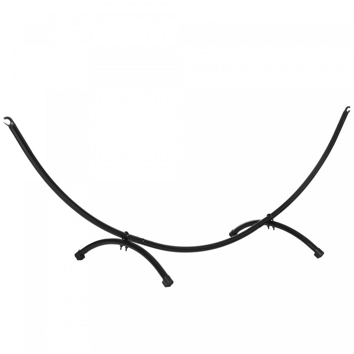 Outsunny 10' Hammock Stand With Steel Frame For Camping Picnic Patio Black