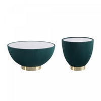Anderson Modern 2-Piece Coffee Table & End Table Set in Green 