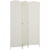 HOMCOM 3 Panel Folding Room Divider Privacy Screen Indoor Home Decoration