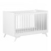 Milos Baby Crib with Adjustable Height - Pure White