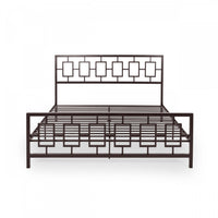 Henry Metal Bed Frame With Vintage Headboard,king Size,copper King Bed 