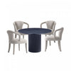 Hathaway and Palmer Modern Industry Chic 5-Piece Dining Set in Gold Dust and Black Dining Room Set