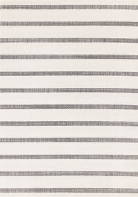 Covington Grey White Striped Rug, 5'3