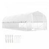 Outsunny 19.5' X 10' Tunnel Greenhouse Green House With Mesh Sidewalls Door