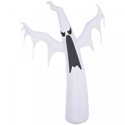 Homcom 6ft White Ghost Inflatable Halloween Decoration|Homcom Halloween Gonflable Fantome Blanche