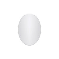 Mortise 20 Inch Frameless Oval Mirror In Chrome