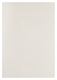 Velvet Crescent Cream Washable Shag Area Rug 8'x10' Indoor Area Rug 