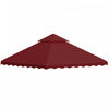 Outsunny 10' X 10' Gazebo Replacement Canopy, 2-tier Gazebo Cover Burgundy