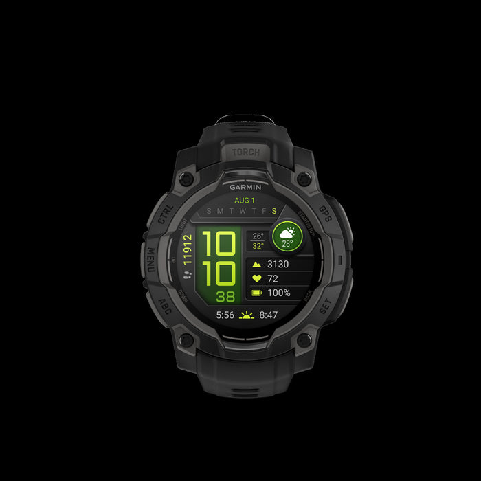 Garmin Instinct 3 Amoled Smartwatch 45 Mm - Rugged Military Spec 810, Compass, Barometric Altimeter 
