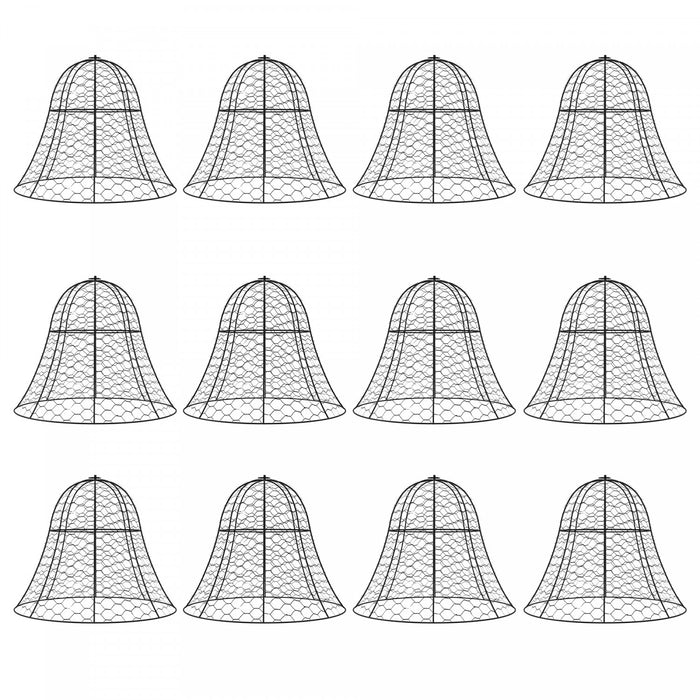 Outsunny 12 Pack Garden Chicken Wire Cloche, Plant Protectors From Animals