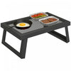Outsunny Folding Campfire Grill, 22\" x 12\" Heavy Duty Carbon Steel Grill Grate with Folding Legs, Portable Campfire Cooking Equipment for Outdoor BBQ and Open Fire, Black