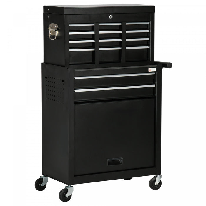 Durhand 6-drawer Lockable Tool Chest Rolling Workshop Tool Organizer