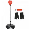 Soozier 52.4" -59.4" Adjustable Height Reflex Bag with Stand and Gloves