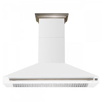 Forno Aria 60 Inch Wall-Mounted White Range Hood- FRHWM5095-60WHT