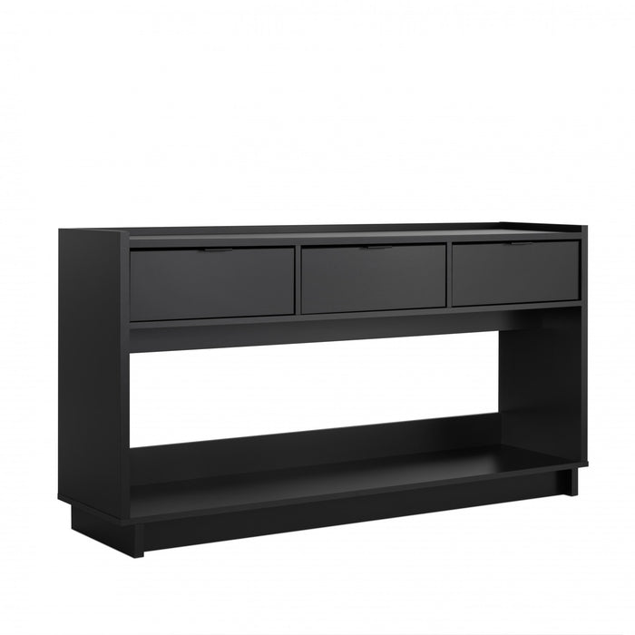 Prepac Simply Modern Buffet Console - Black