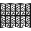 HOMCOM 6 Panel Room Divider, 5.6 FT Lightweight Privacy Screen, Black