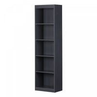 Axess 5-shelf Narrow Bookcase - Blueberry