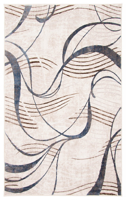 Leah Ivory Area Rug - 5'0\" X 8'0\"  