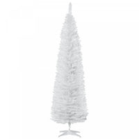 Homcom 7ft Pencil Artificial Christmas Tree With Realistic Branches