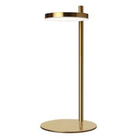 Dainolite Fia 1 Light LED Table Lamp Aged Brass
