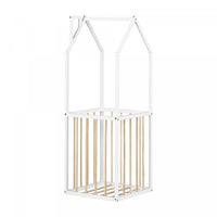 Ohana House-Shaped Toy Storage - White/Natural